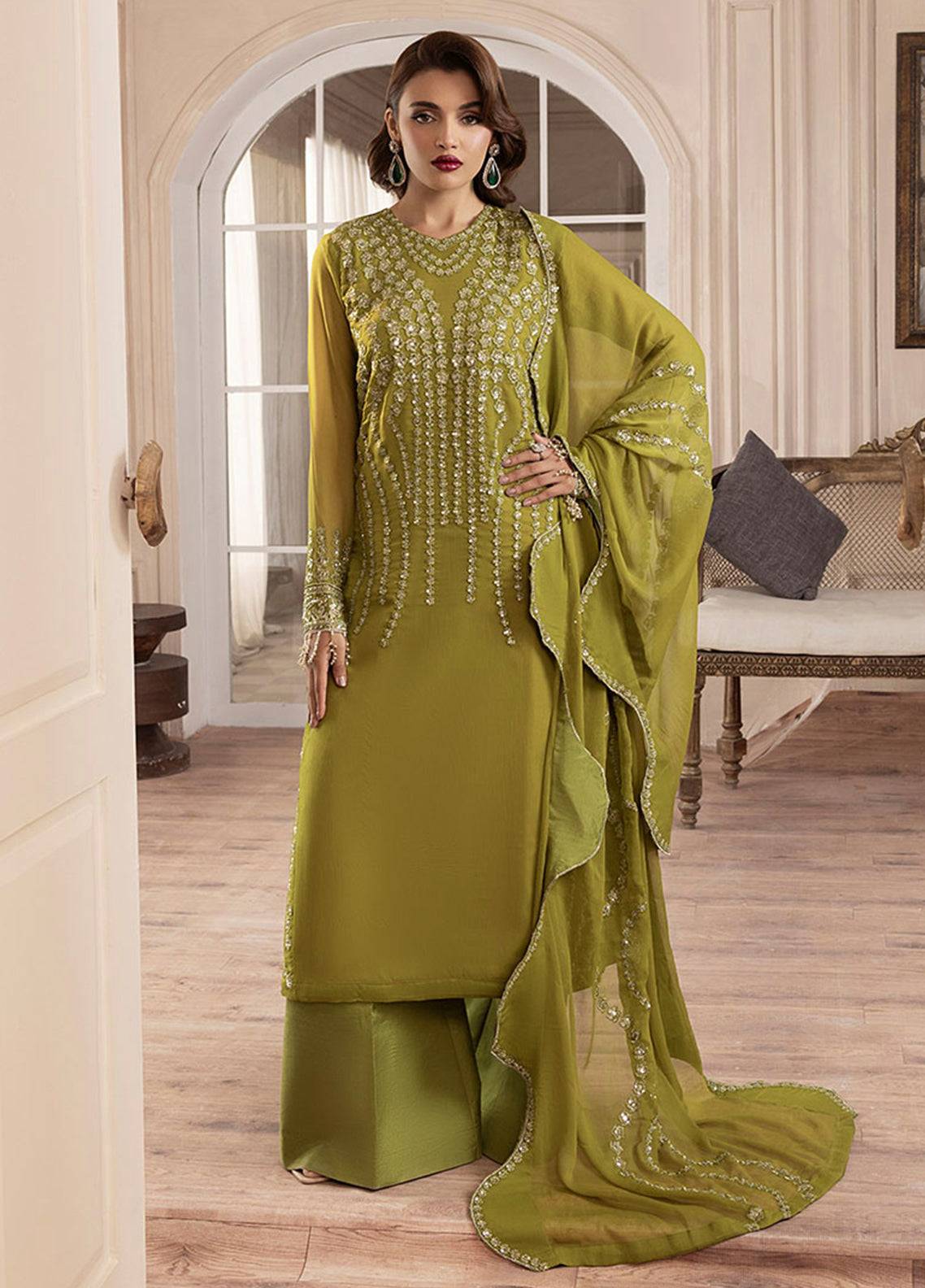 Sahane | Elyssa Festive Chiffon | CT-19001 Eve - ELYSSA by Maria Faisal - Registered Vendor of : Sahane - type : Ladies Clothes - 100% original wedding dresses