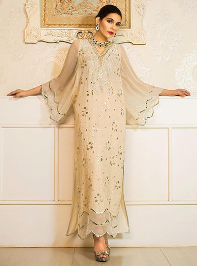 Zainab Chottani | The Kaftan Edit | Crystal Daisy - Formal Dress - available at Maria Faisal in UK and USA.