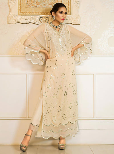 Zainab Chottani | The Kaftan Edit | Crystal Daisy - Formal Dress - available at Maria Faisal in UK and USA.