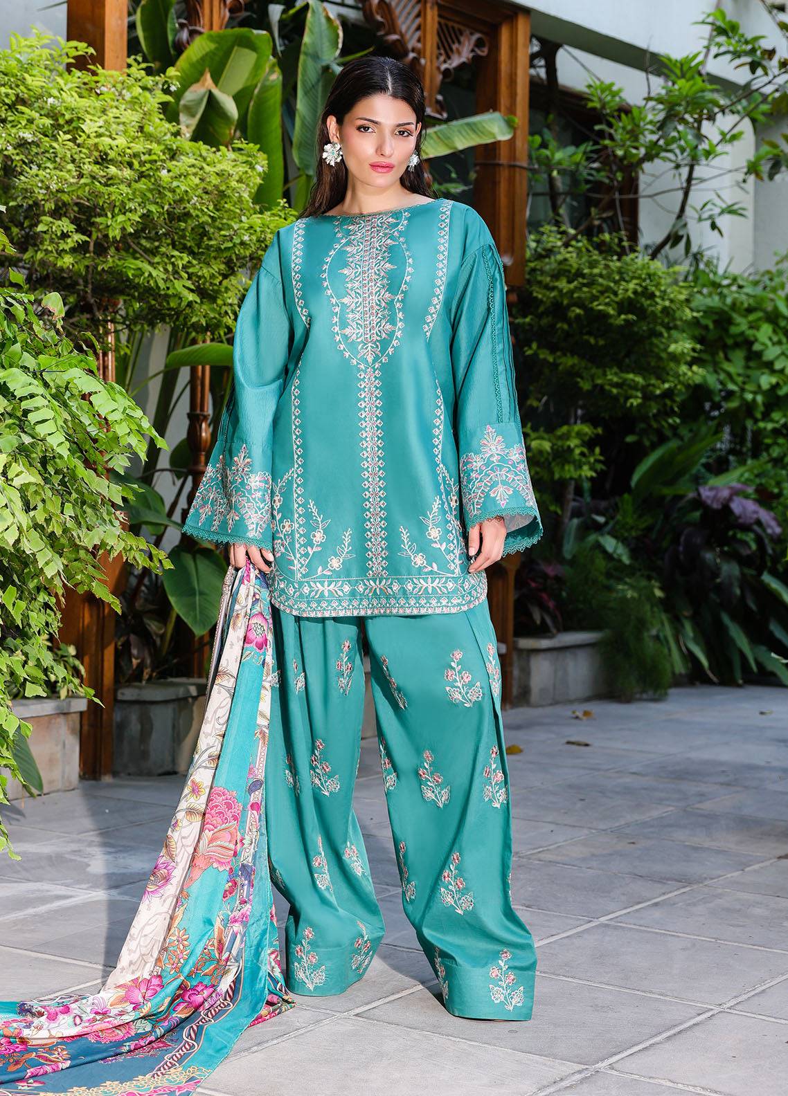 Sahane | Lovent Embroidered Pret 25 | ME23009 Verdelia by Maria Faisal - Registered Vendor of : Sahane - type : Ladies Clothes - 100% original wedding dresses
