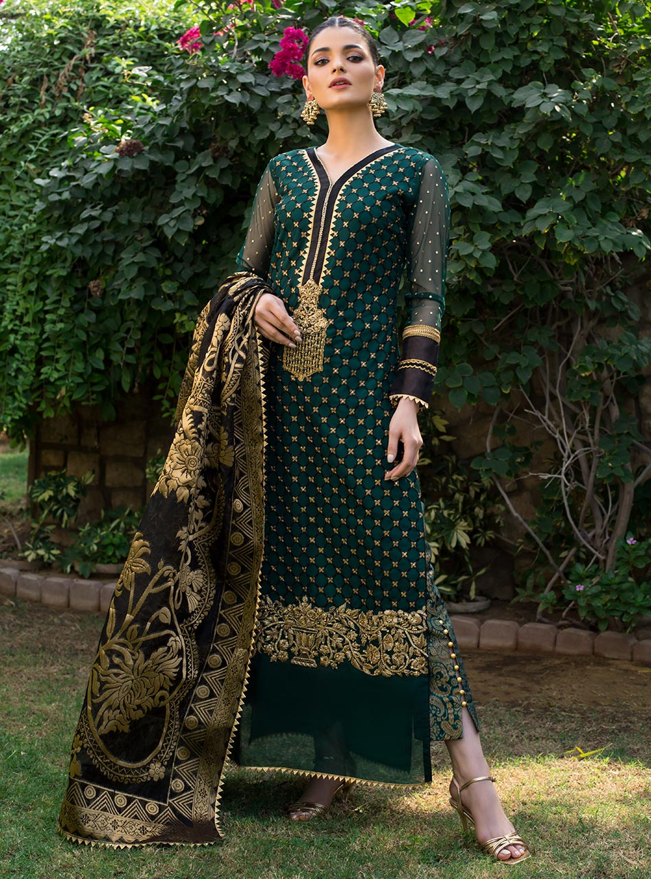 Zainab Chottani | Semi Formals | ZEVAR - Ladies Clothes - Maria Faisal