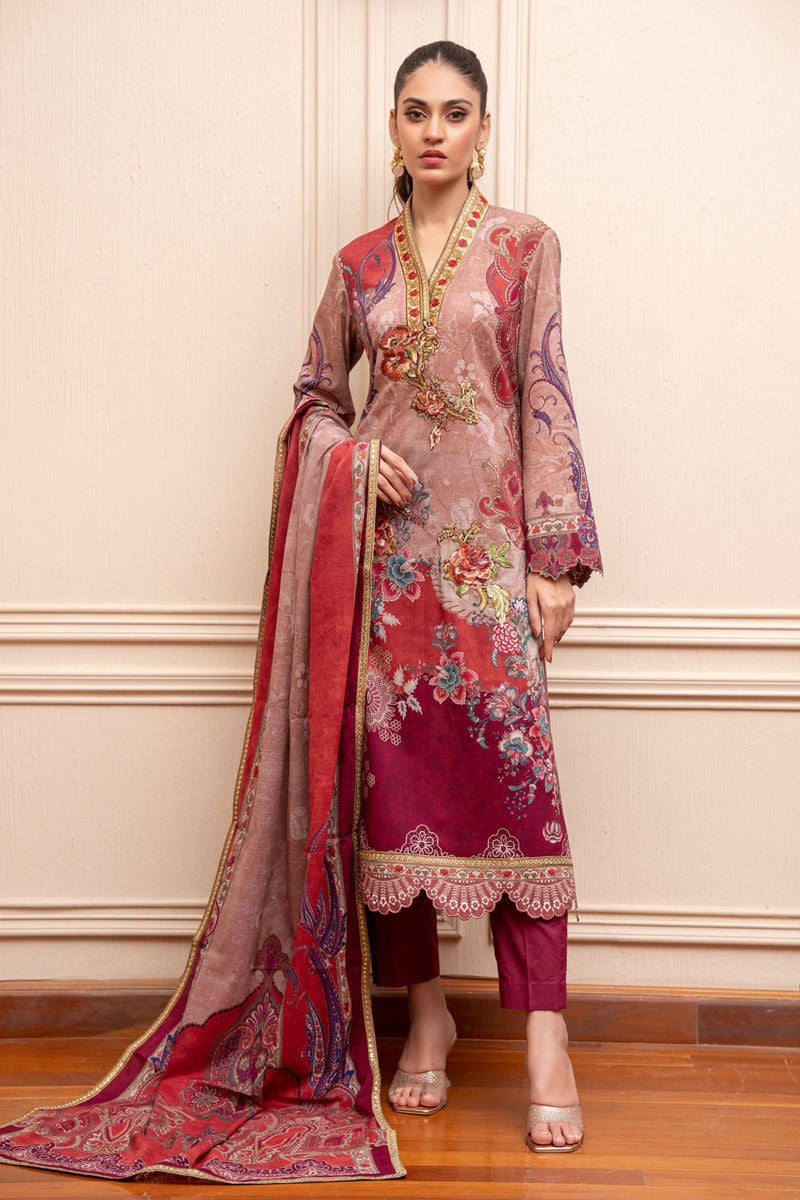 Shamaeel Ansari | Gulrang Lawn | LP-06 - Ladies Clothes - Maria Faisal