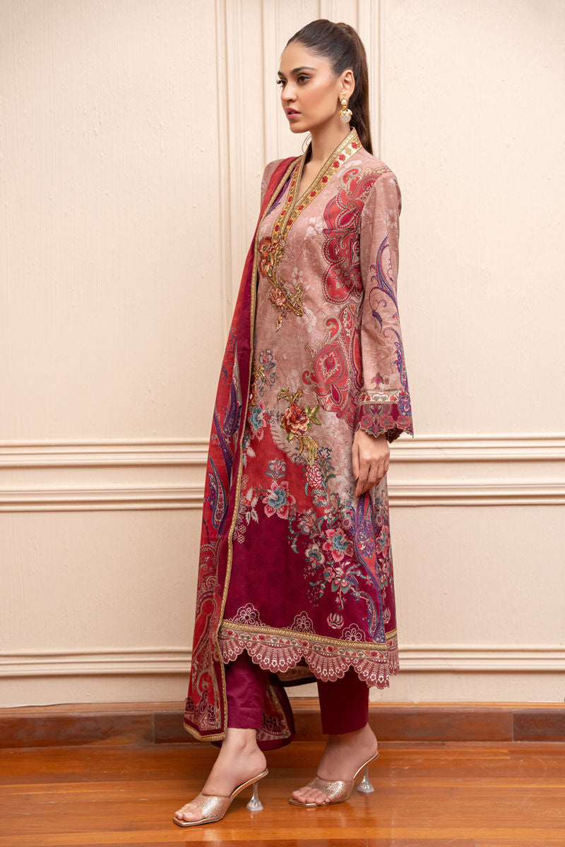 Shamaeel Ansari | Gulrang Lawn | LP-06 - Ladies Clothes - Maria Faisal
