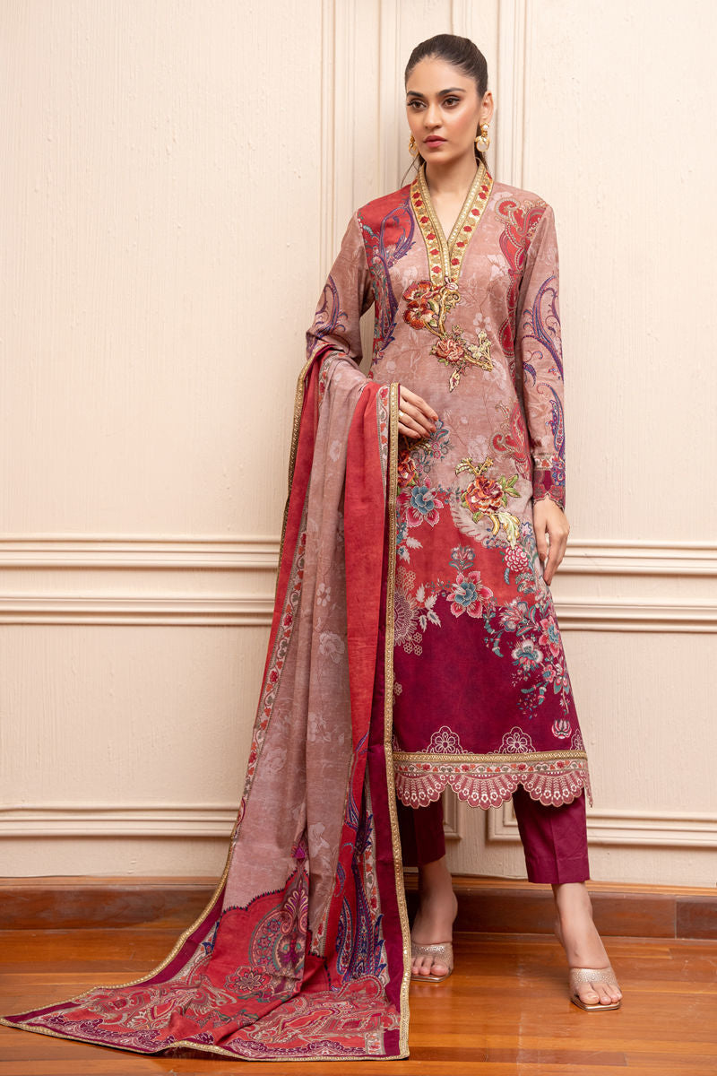 Shamaeel Ansari | Gulrang Lawn | LP-06 - Ladies Clothes - Maria Faisal