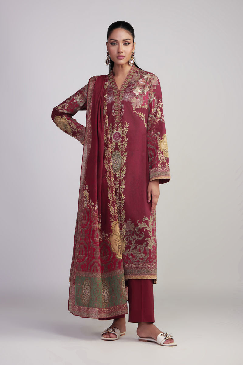 Shamaeel Ansari | Gulrang Lawn | Gulrang-05 - Ladies Clothes - Maria Faisal