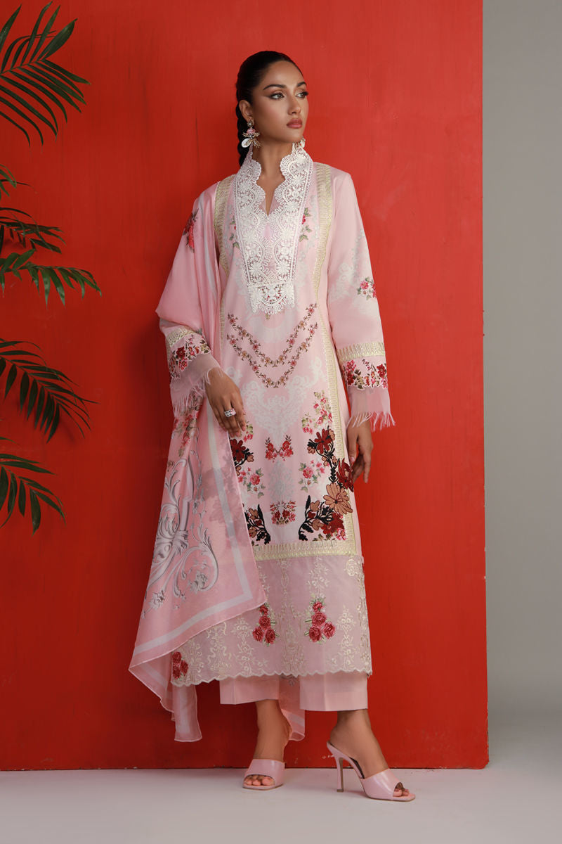 Shamaeel Ansari | Gulrang Lawn | Gulrang-08 - Ladies Clothes - Maria Faisal