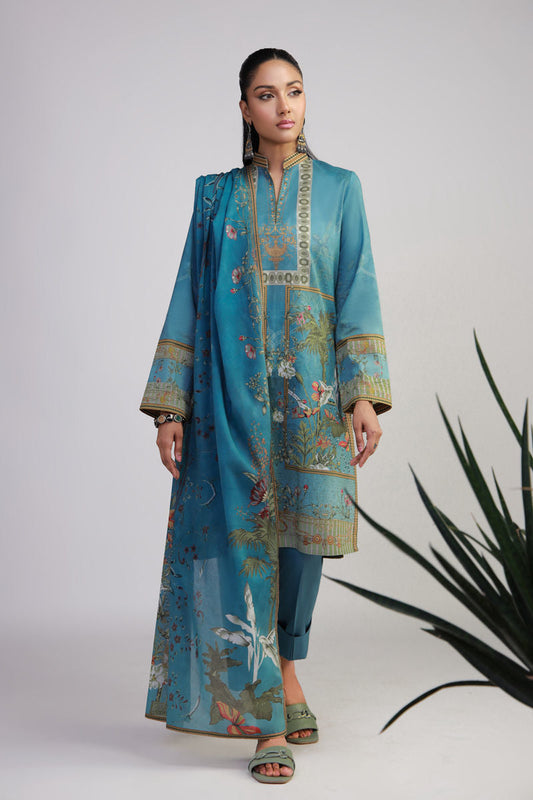 Shamaeel Ansari | Gulrang Lawn | Gulrang-11 - Ladies Clothes - Maria Faisal