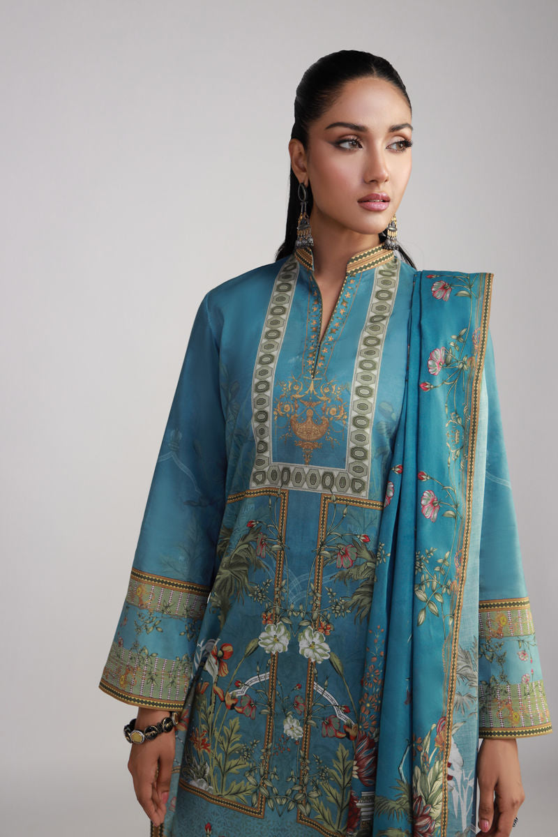 Shamaeel Ansari | Gulrang Lawn | Gulrang-11 - Ladies Clothes - Maria Faisal