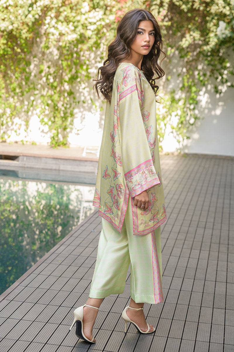 Fatima Khan | Eid Digital Silk Prints | Blossoms by Maria Faisal - Registered Vendor of : Fatima Khan - type : Ladies Clothes - 100% original wedding dresses