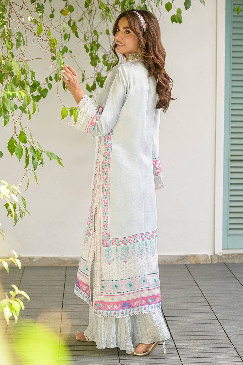 Fatima Khan | Eid Digital Silk Prints | Mod Sky by Maria Faisal - Registered Vendor of : Fatima Khan - type : Ladies Clothes - 100% original wedding dresses