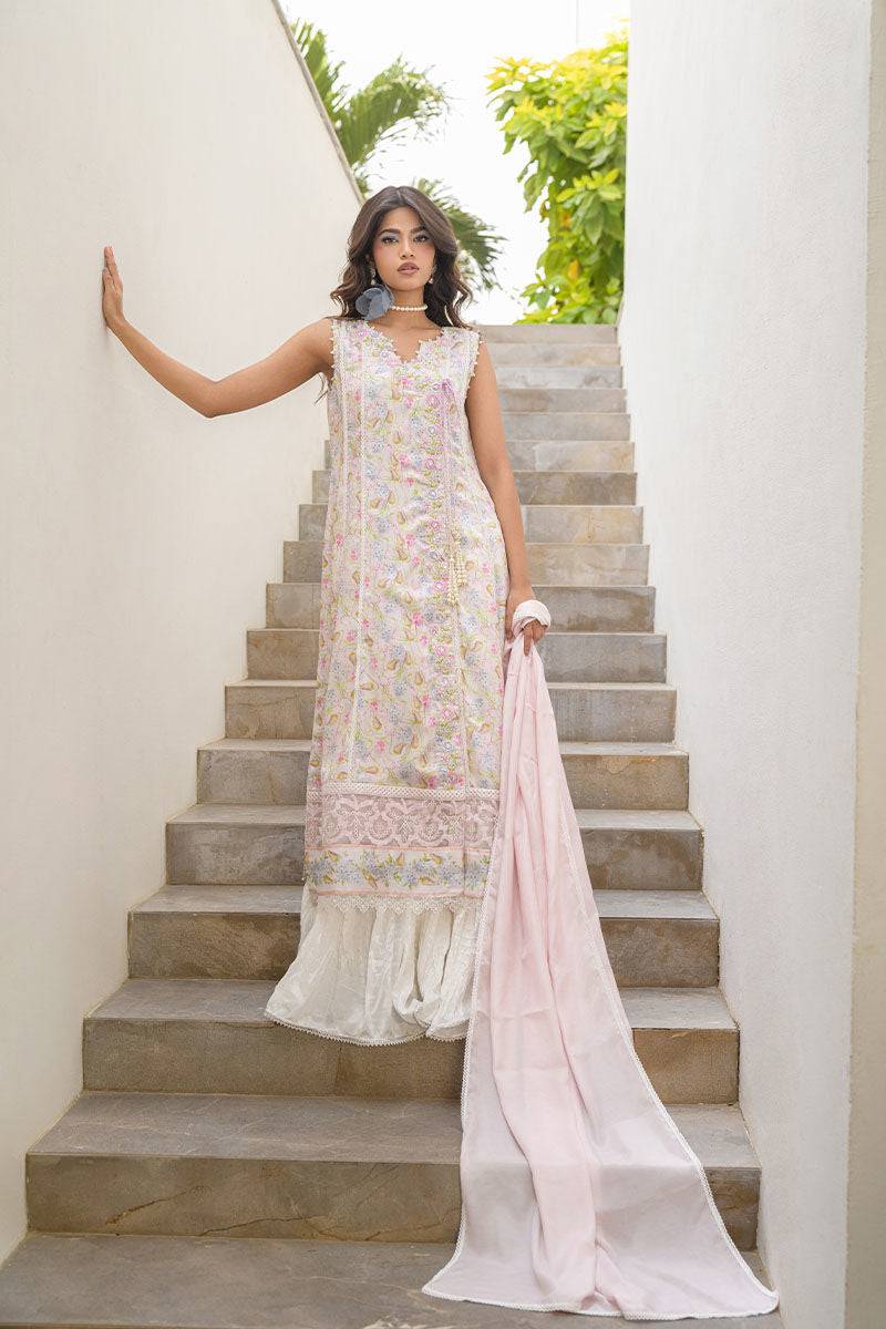 Fatima Khan | Eid Digital Silk Prints | Flora by Maria Faisal - Registered Vendor of : Fatima Khan - type : Ladies Clothes - 100% original wedding dresses