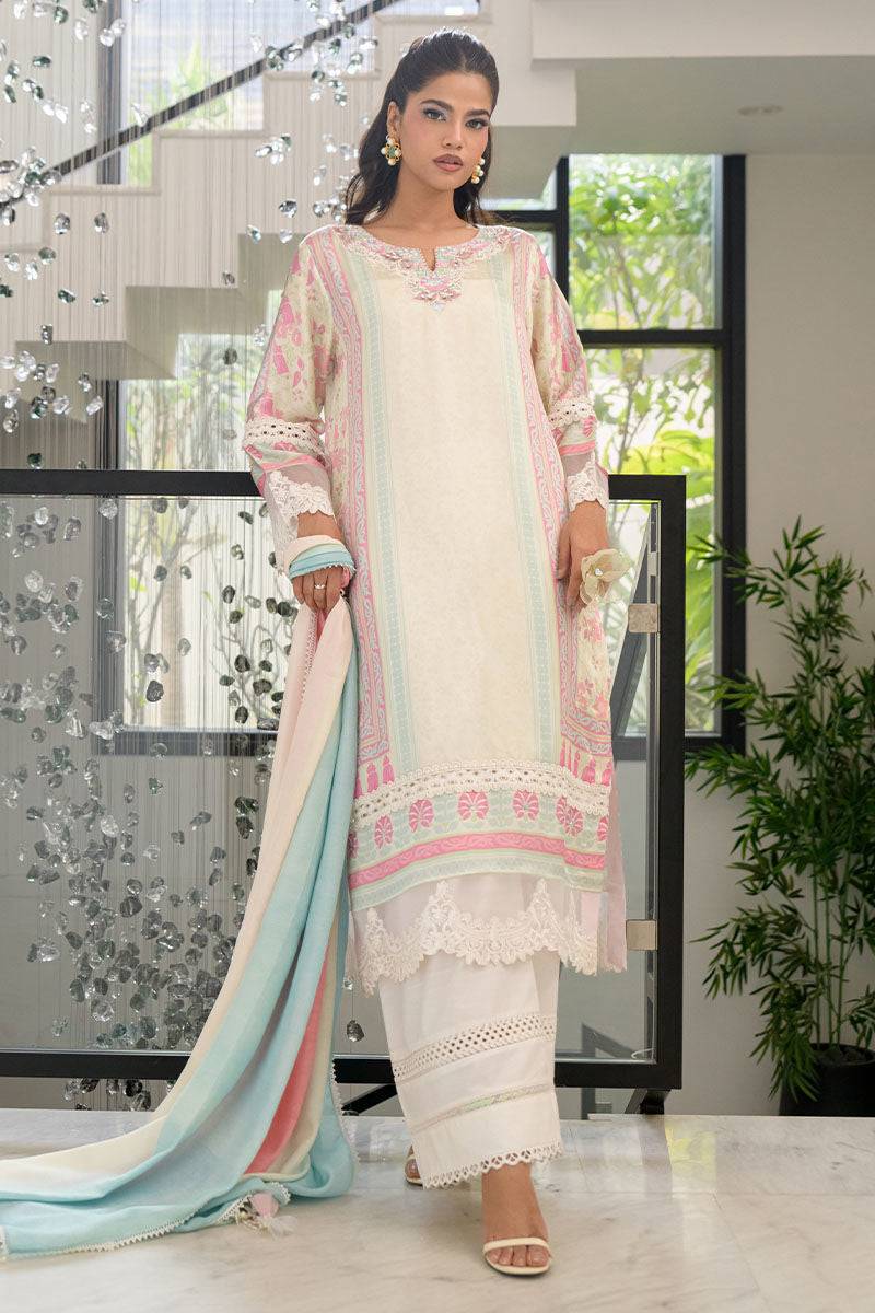 Fatima Khan | Eid Digital Silk Prints | Sage Orchid by Maria Faisal - Registered Vendor of : Fatima Khan - type : Ladies Clothes - 100% original wedding dresses