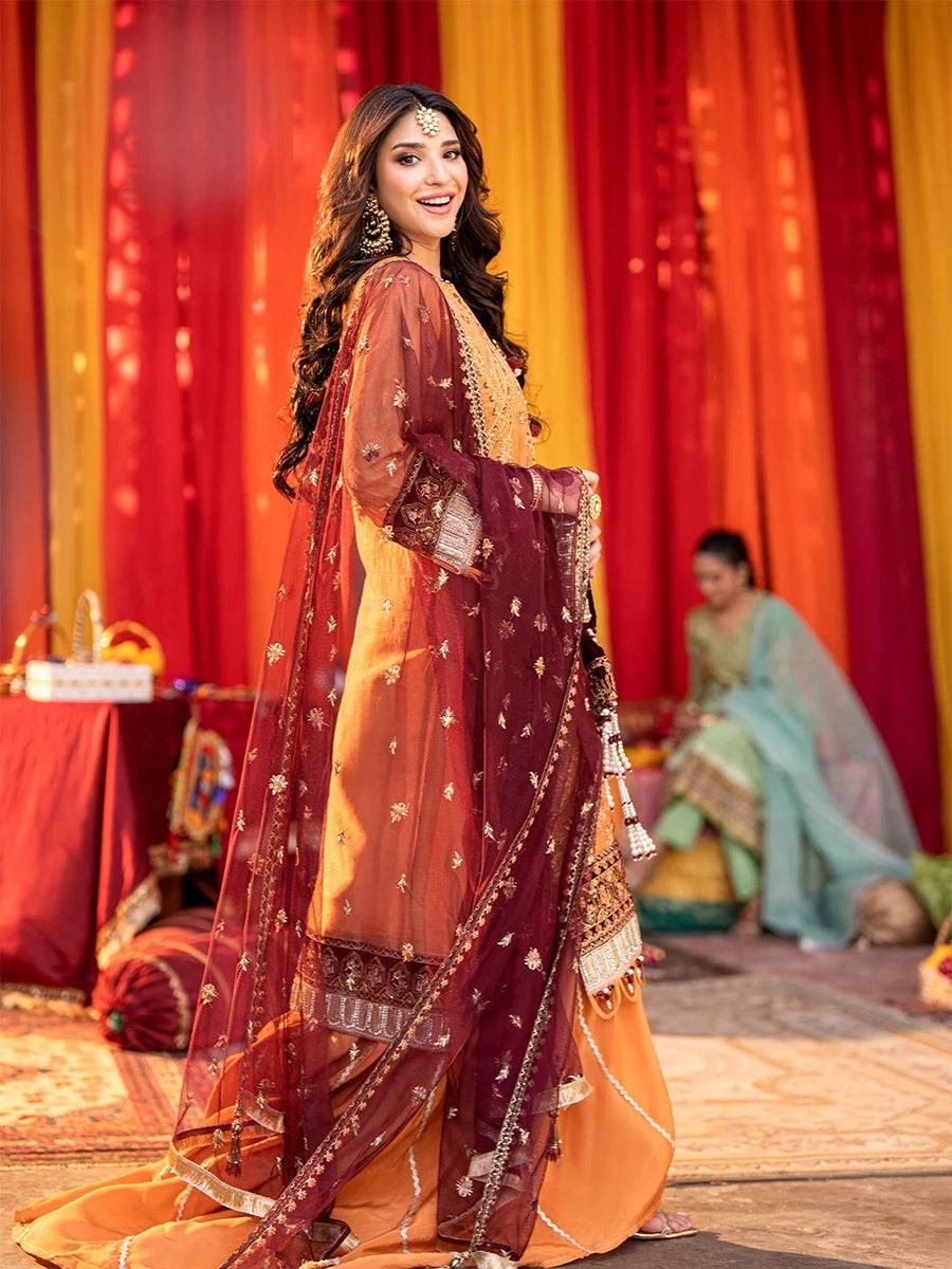 Salitex | Shehnai Festive | JI005 by Maria Faisal - Registered Vendor of : Salitex - type : Ladies Clothes - 100% original wedding dresses