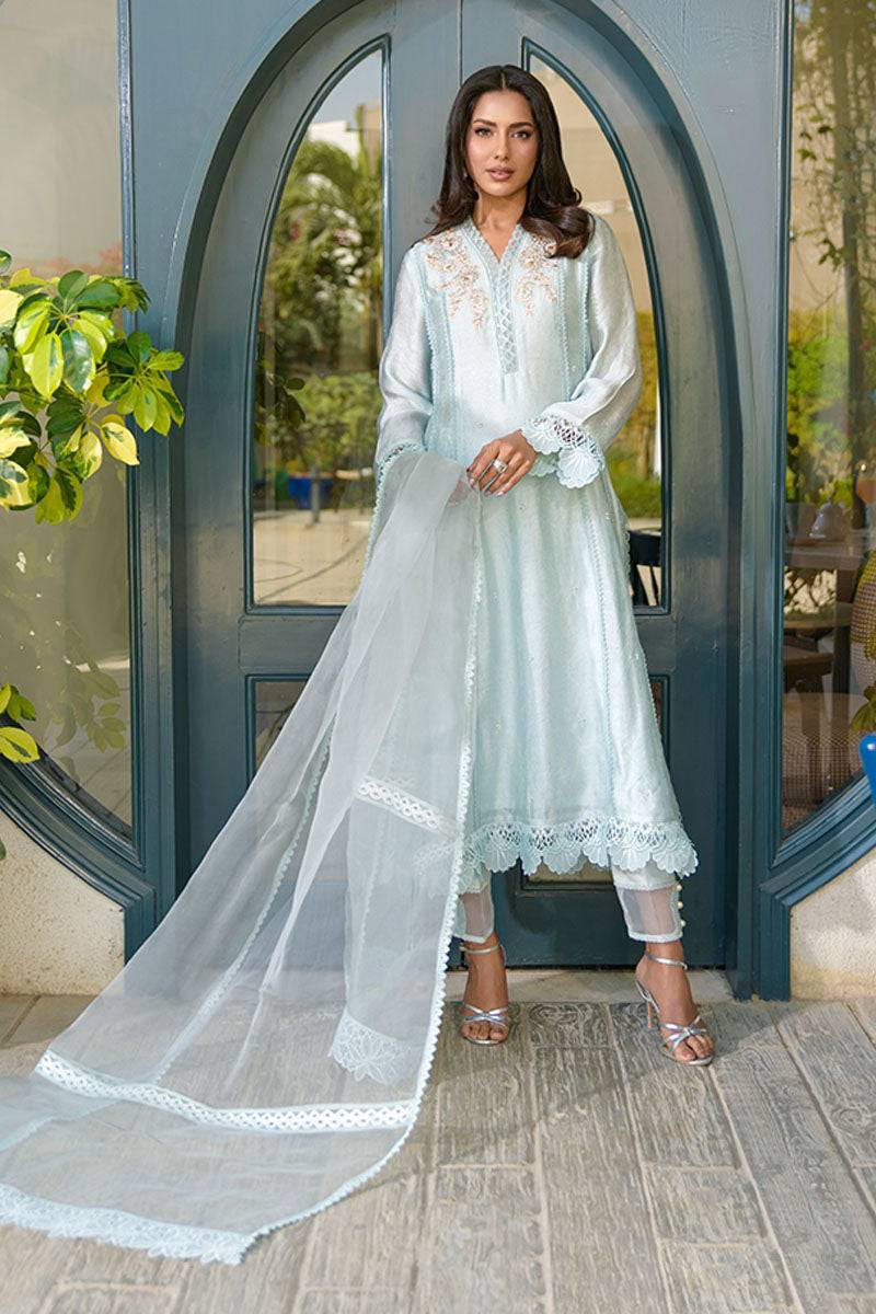 Fatima Khan | La Fleur Eid Edit | Serene Skies by Maria Faisal - Registered Vendor of : Fatima Khan - type : Ladies Clothes - 100% original wedding dresses