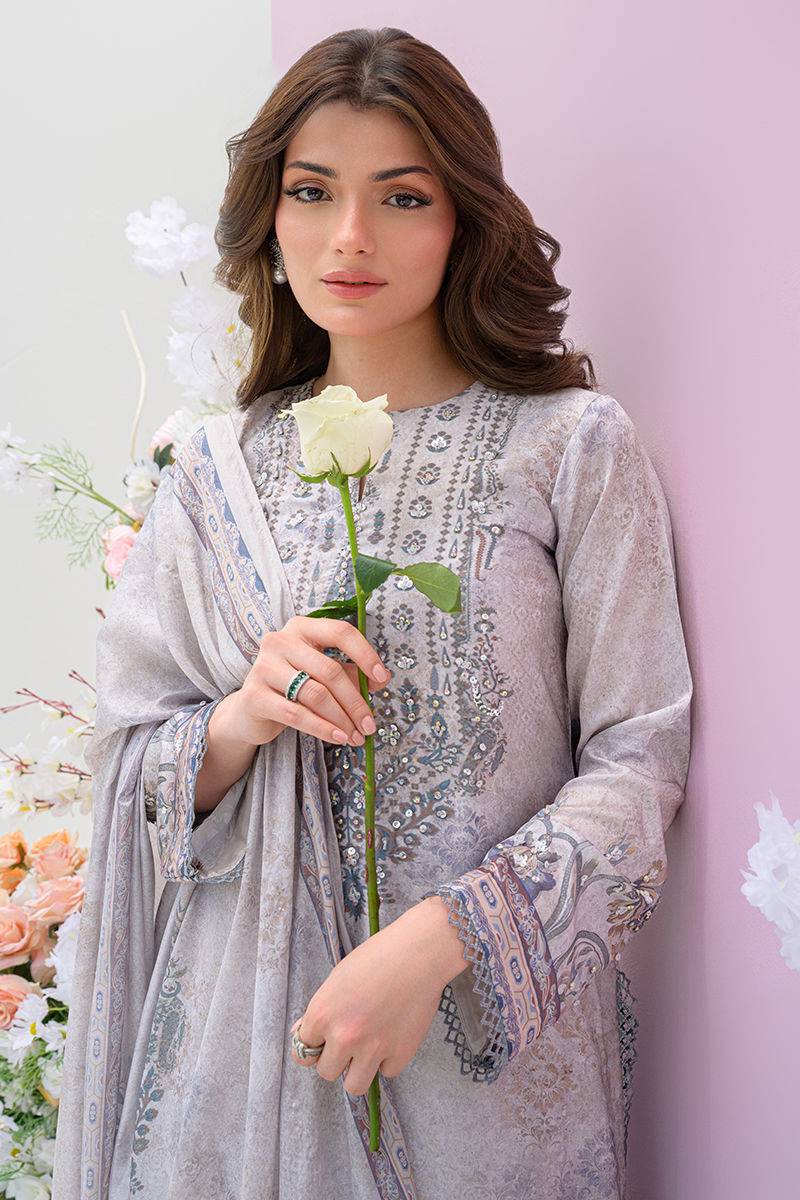Fatima Khan | Eid Digital Silk Prints | Moonlit Grace by Maria Faisal - Registered Vendor of : Fatima Khan - type : Ladies Clothes - 100% original wedding dresses