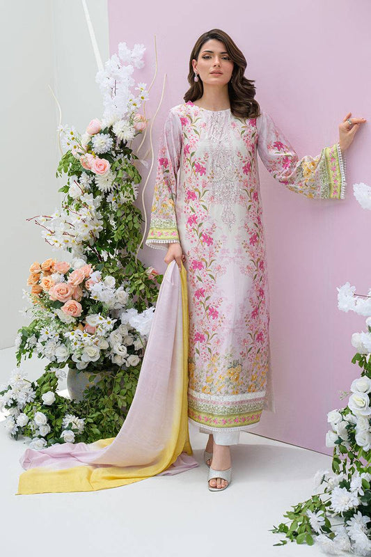 Fatima Khan | Eid Digital Silk Prints | Rose Reverie by Maria Faisal - Registered Vendor of : Fatima Khan - type : Ladies Clothes - 100% original wedding dresses