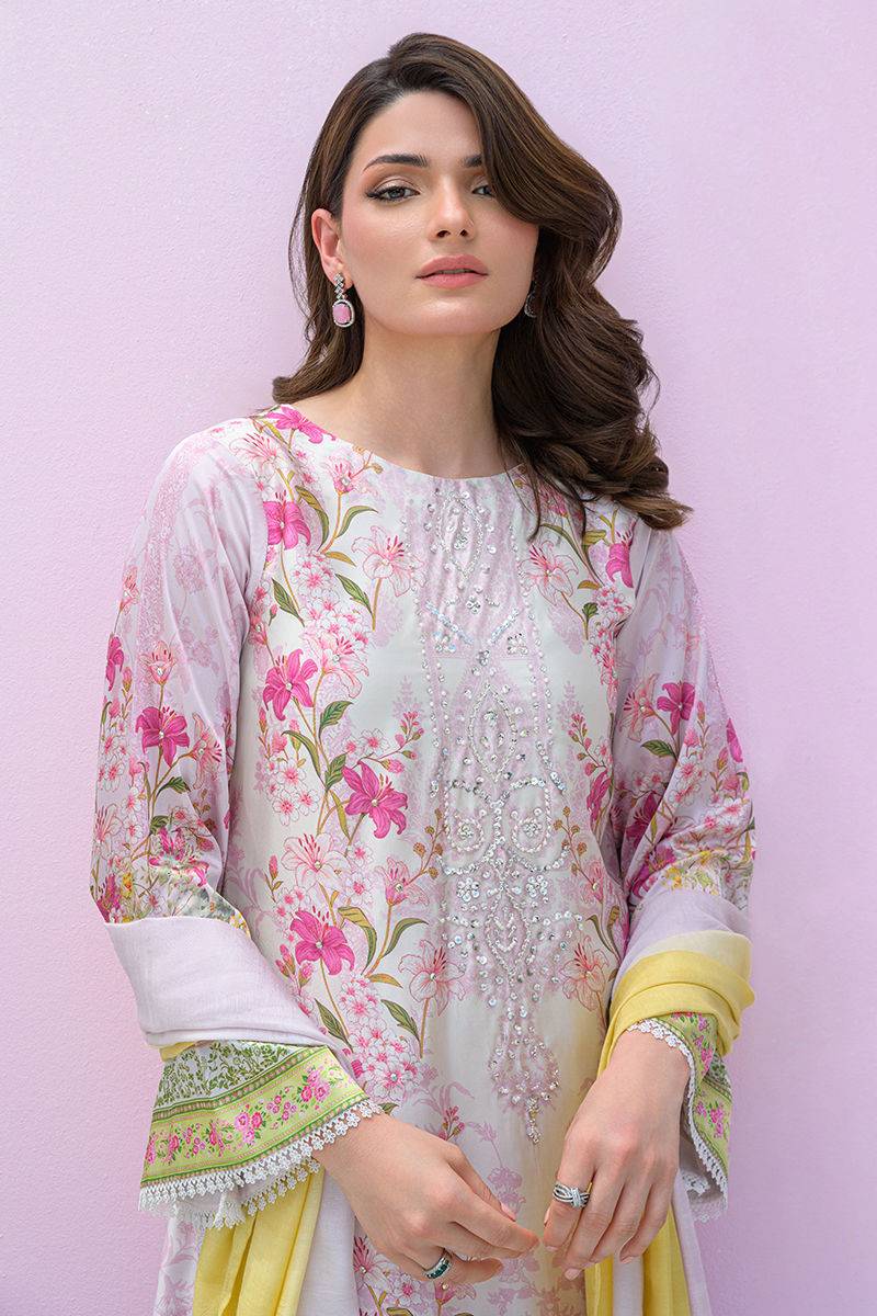 Fatima Khan | Eid Digital Silk Prints | Rose Reverie by Maria Faisal - Registered Vendor of : Fatima Khan - type : Ladies Clothes - 100% original wedding dresses