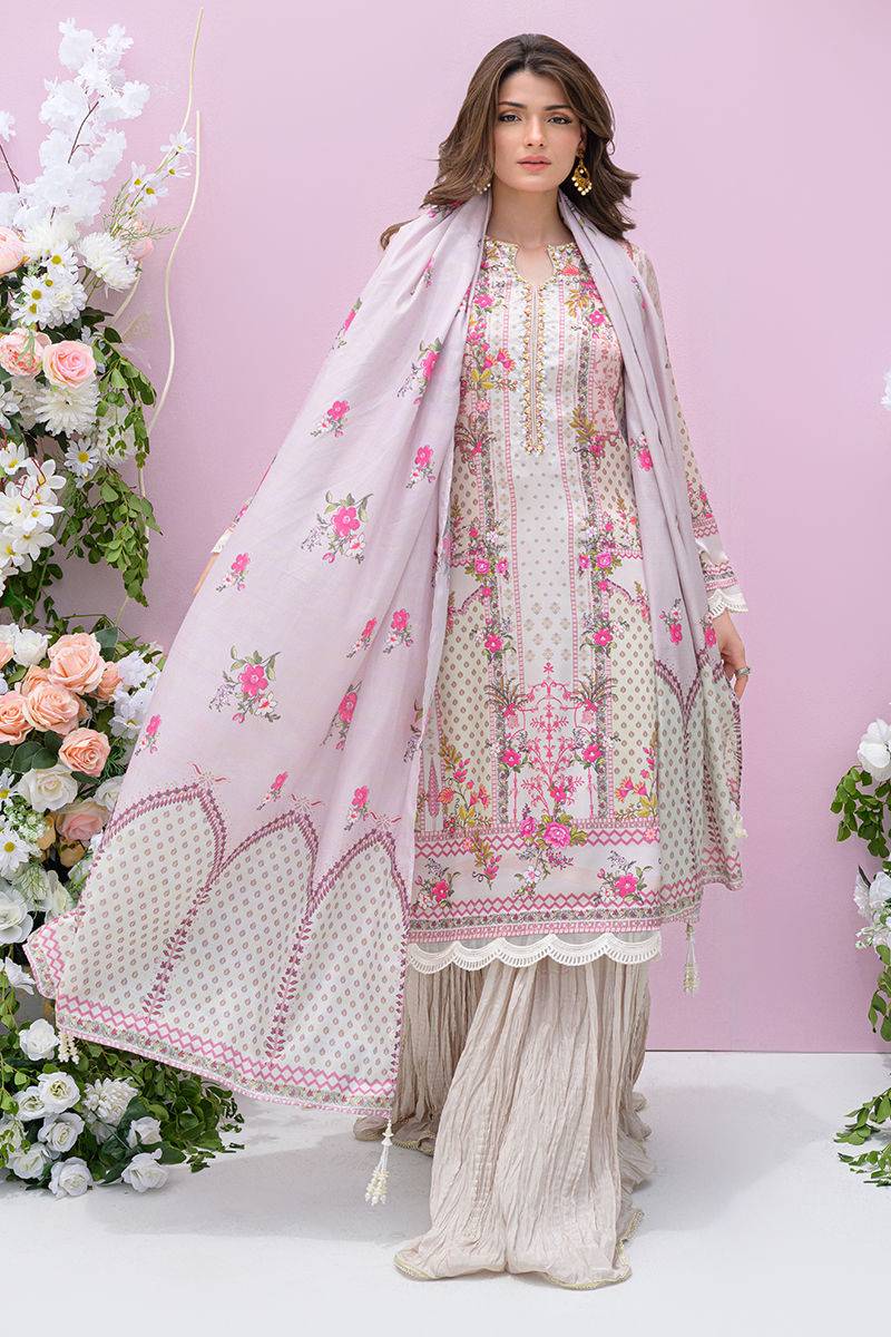 Fatima Khan | Eid Digital Silk Prints | Floralia by Maria Faisal - Registered Vendor of : Fatima Khan - type : Ladies Clothes - 100% original wedding dresses