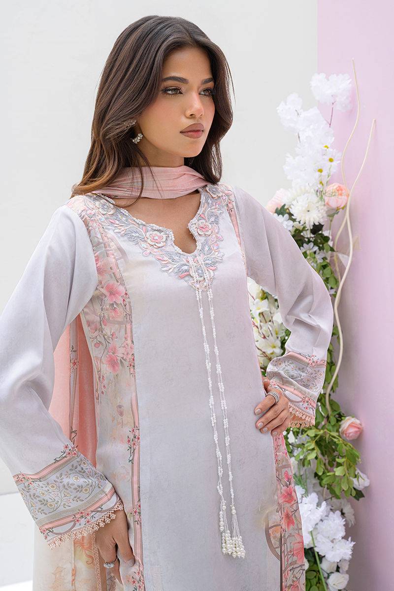 Fatima Khan | Eid Digital Silk Prints | Oriental Haze by Maria Faisal - Registered Vendor of : Fatima Khan - type : Ladies Clothes - 100% original wedding dresses