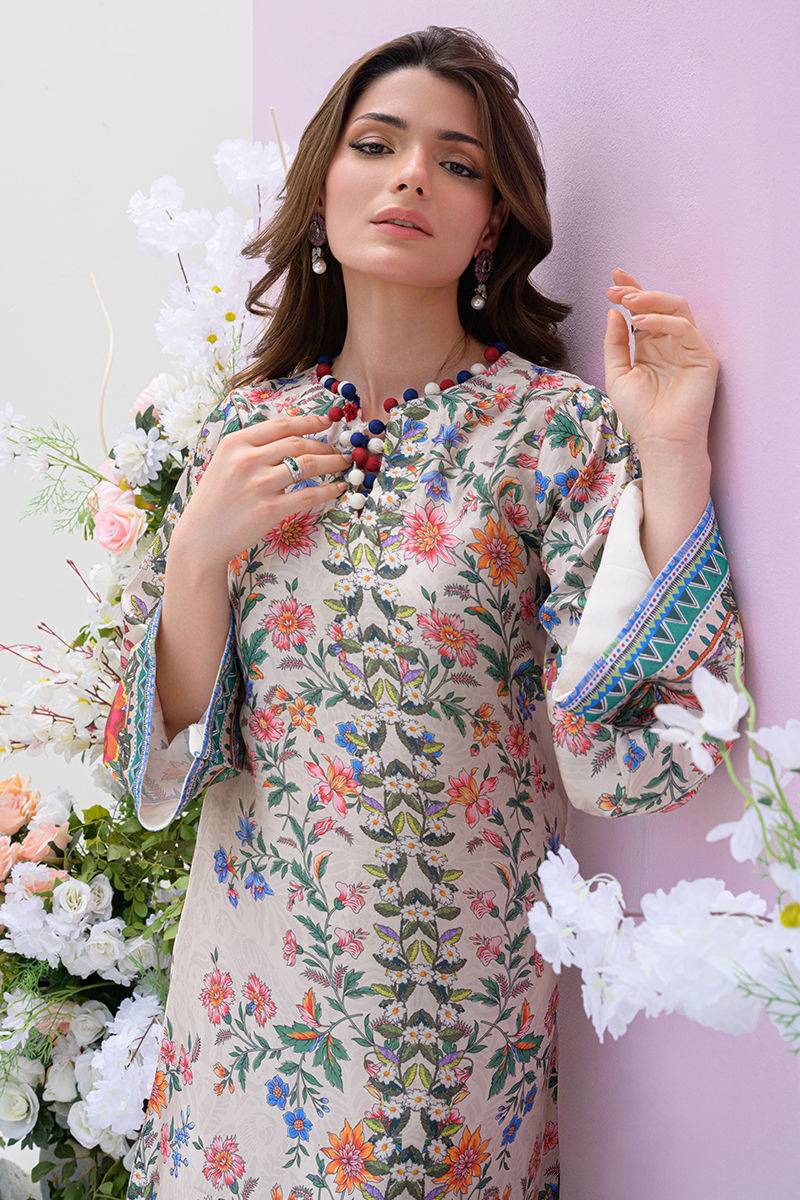 Fatima Khan | Eid Digital Silk Prints | Wildflower by Maria Faisal - Registered Vendor of : Fatima Khan - type : Ladies Clothes - 100% original wedding dresses