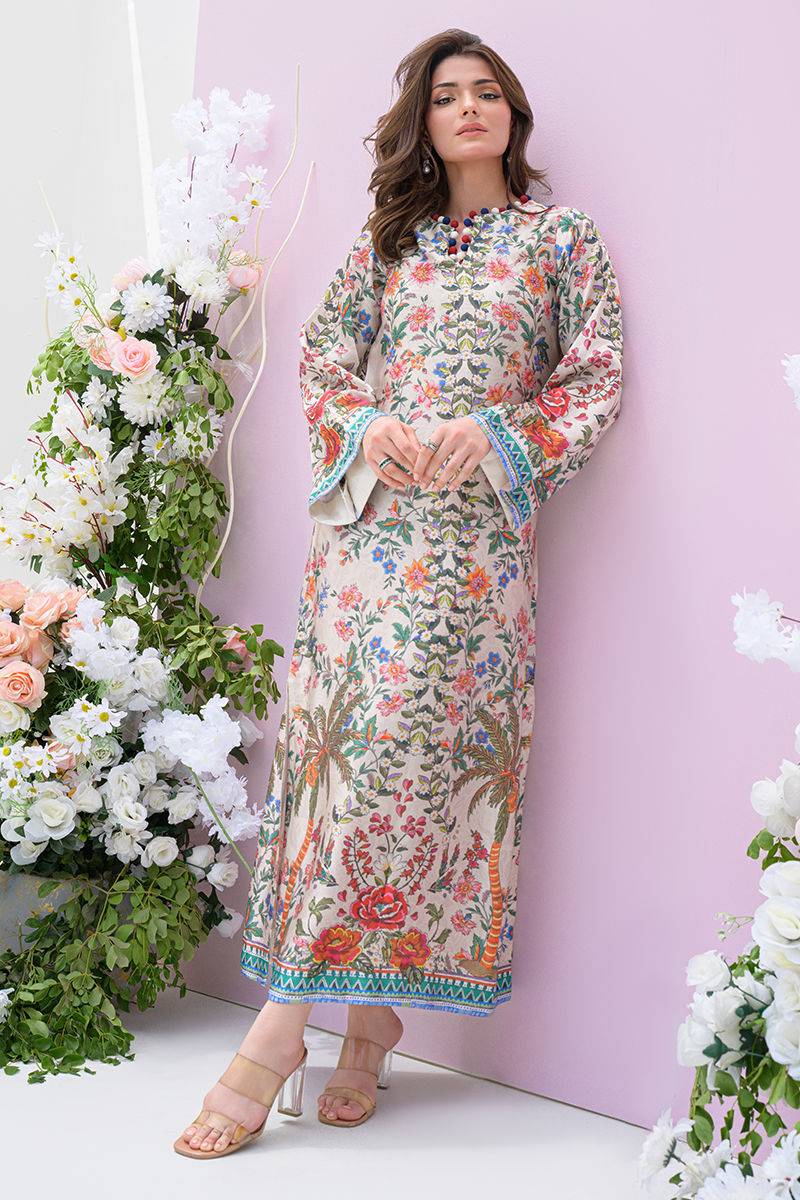 Fatima Khan | Eid Digital Silk Prints | Wildflower by Maria Faisal - Registered Vendor of : Fatima Khan - type : Ladies Clothes - 100% original wedding dresses