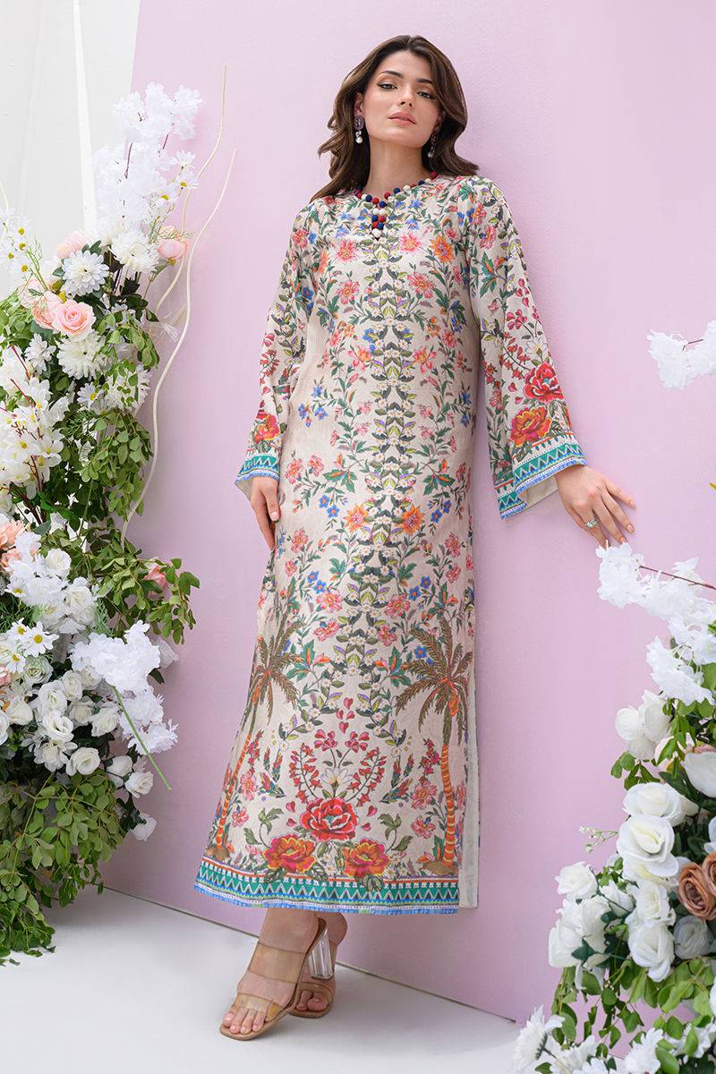 Fatima Khan | Eid Digital Silk Prints | Wildflower by Maria Faisal - Registered Vendor of : Fatima Khan - type : Ladies Clothes - 100% original wedding dresses