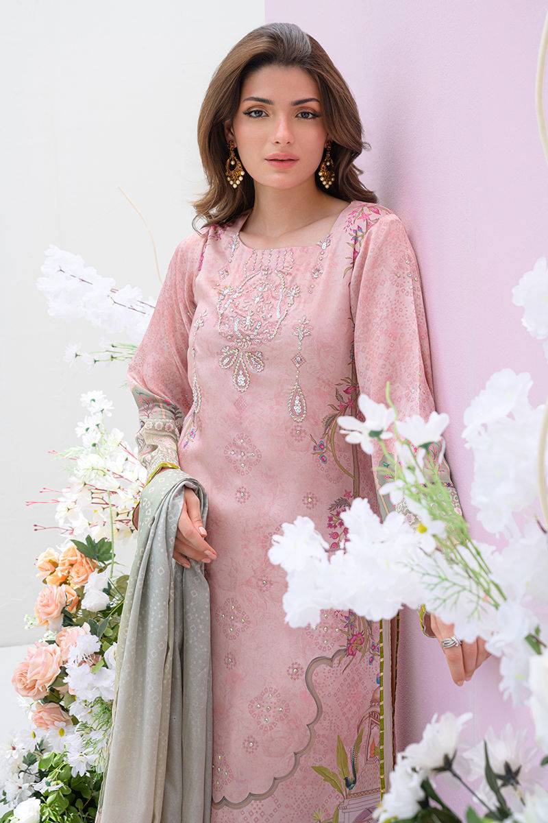 Fatima Khan | Eid Digital Silk Prints | Petaluxe by Maria Faisal - Registered Vendor of : Fatima Khan - type : Ladies Clothes - 100% original wedding dresses