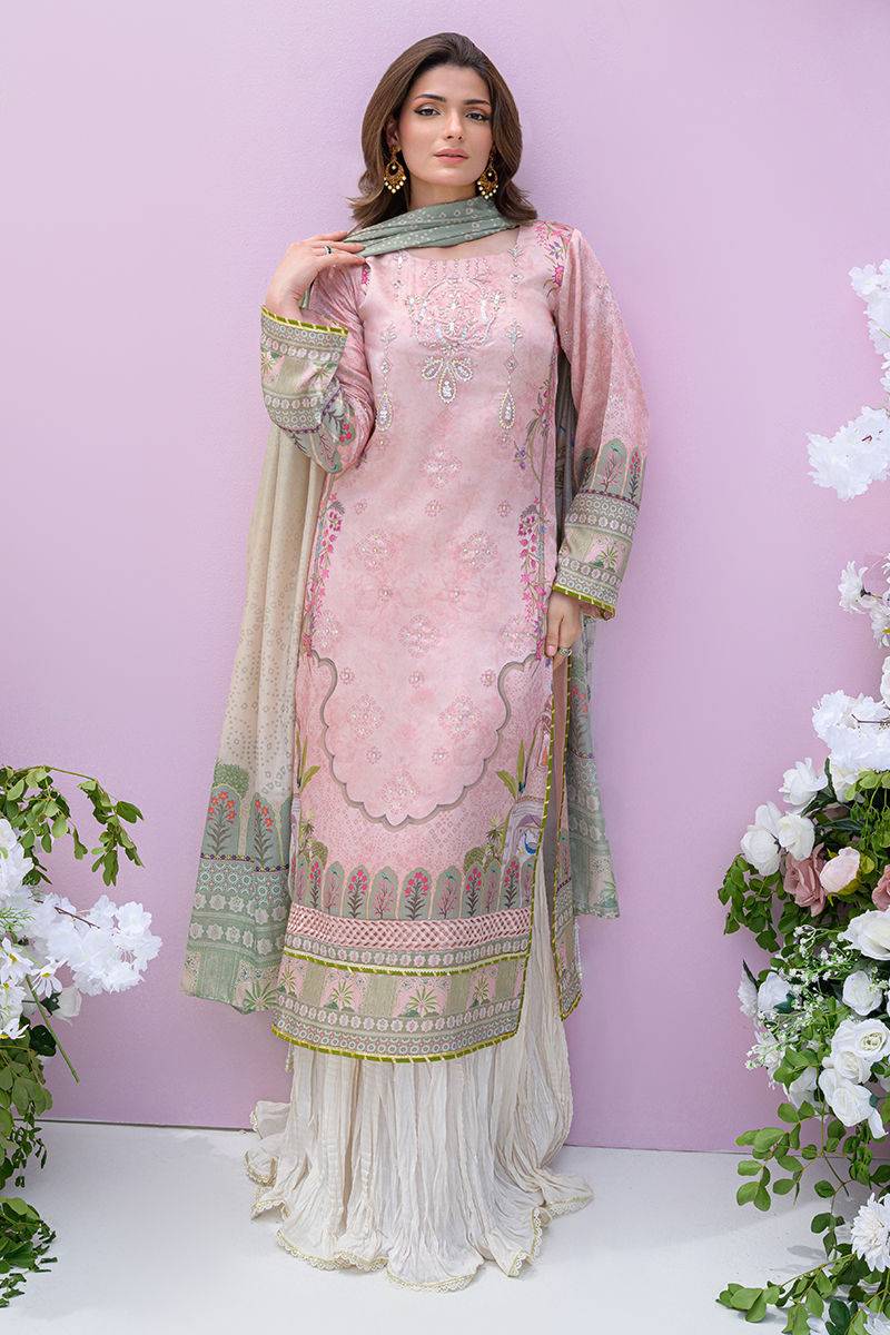 Fatima Khan | Eid Digital Silk Prints | Petaluxe by Maria Faisal - Registered Vendor of : Fatima Khan - type : Ladies Clothes - 100% original wedding dresses