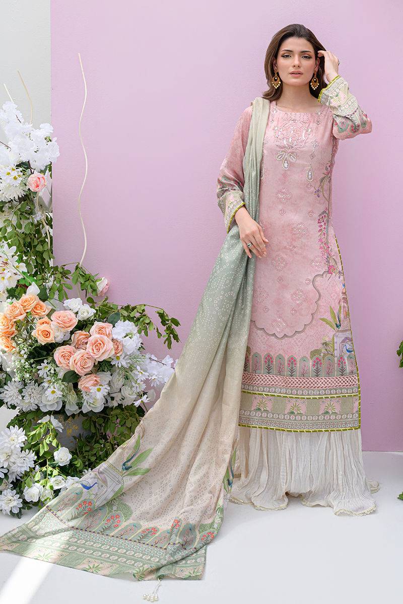 Fatima Khan | Eid Digital Silk Prints | Petaluxe by Maria Faisal - Registered Vendor of : Fatima Khan - type : Ladies Clothes - 100% original wedding dresses