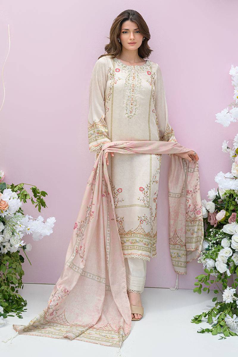 Fatima Khan | Eid Digital Silk Prints | Elysium by Maria Faisal - Registered Vendor of : Fatima Khan - type : Ladies Clothes - 100% original wedding dresses