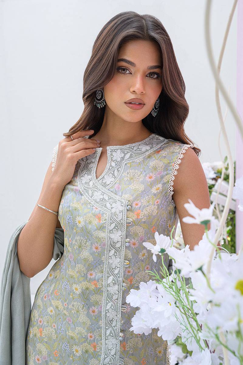 Fatima Khan | Eid Digital Silk Prints | Dandelions by Maria Faisal - Registered Vendor of : Fatima Khan - type : Ladies Clothes - 100% original wedding dresses