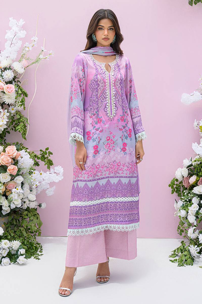 Fatima Khan | Eid Digital Silk Prints | Gardenia by Maria Faisal - Registered Vendor of : Fatima Khan - type : Ladies Clothes - 100% original wedding dresses