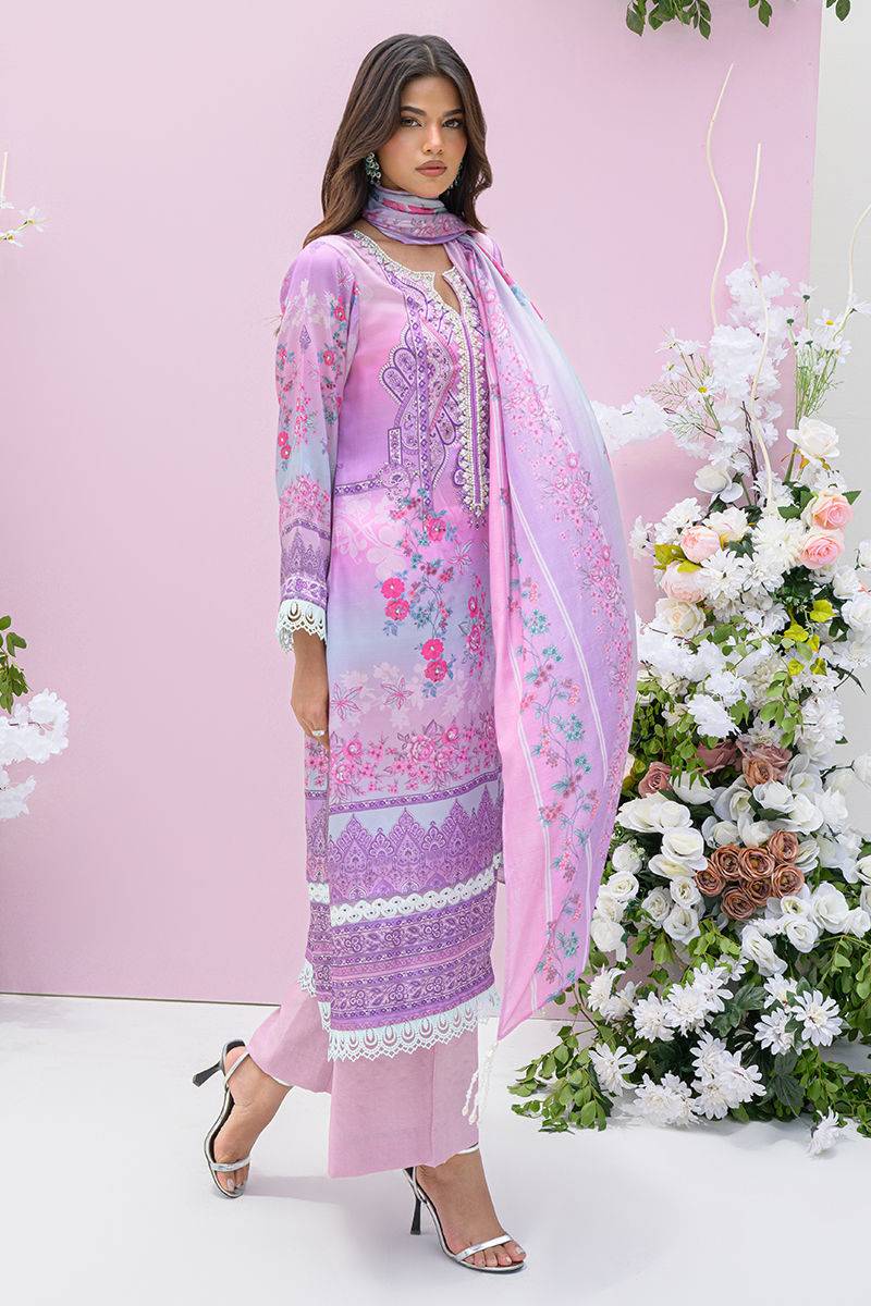 Fatima Khan | Eid Digital Silk Prints | Gardenia by Maria Faisal - Registered Vendor of : Fatima Khan - type : Ladies Clothes - 100% original wedding dresses