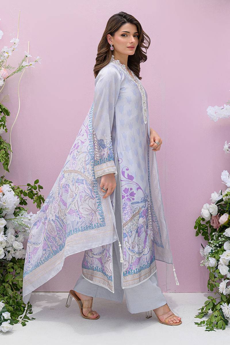 Fatima Khan | Eid Digital Silk Prints | Dawn by Maria Faisal - Registered Vendor of : Fatima Khan - type : Ladies Clothes - 100% original wedding dresses