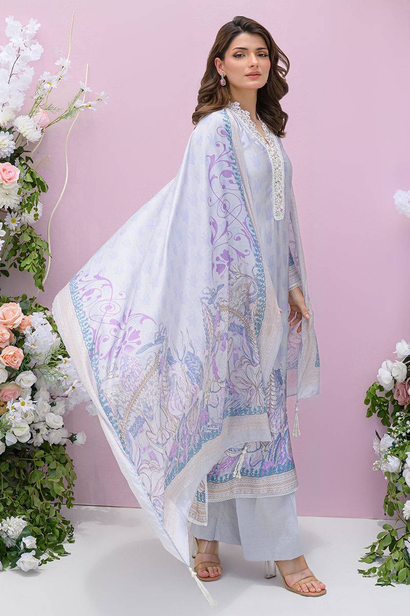 Fatima Khan | Eid Digital Silk Prints | Dawn by Maria Faisal - Registered Vendor of : Fatima Khan - type : Ladies Clothes - 100% original wedding dresses