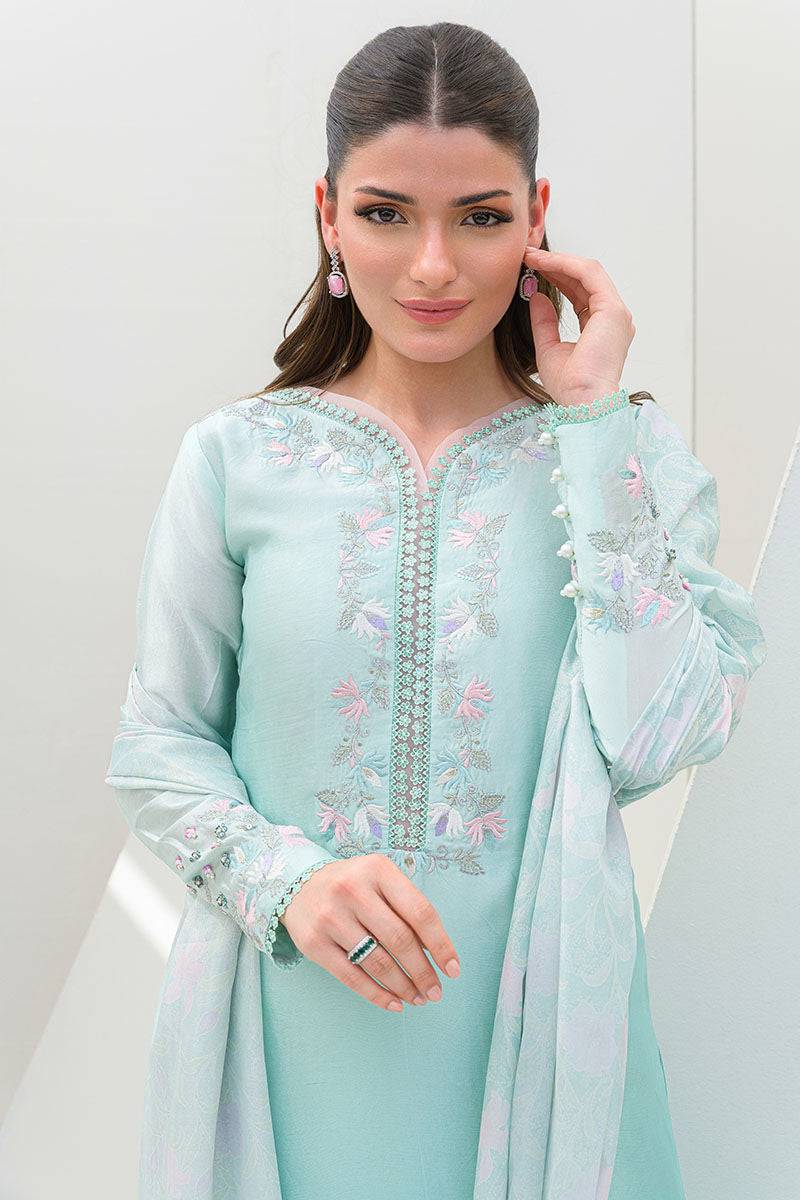 Fatima Khan | Serene Eid Luxe Pret | Minty Magic by Maria Faisal - Registered Vendor of : Fatima Khan - type : Ladies Clothes - 100% original wedding dresses