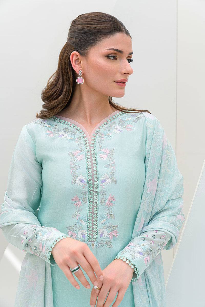 Fatima Khan | Serene Eid Luxe Pret | Minty Magic by Maria Faisal - Registered Vendor of : Fatima Khan - type : Ladies Clothes - 100% original wedding dresses