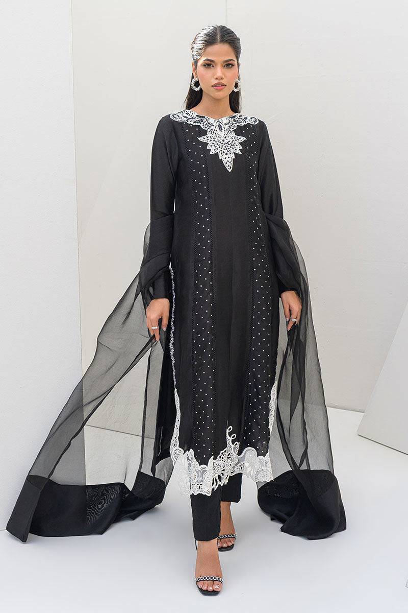 Fatima Khan | Serene Eid Luxe Pret | Obsidian by Maria Faisal - Registered Vendor of : Fatima Khan - type : Ladies Clothes - 100% original wedding dresses