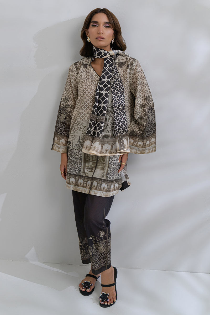 Fatima Khan | FK Prints | Roman Ties - Ladies Clothes - Maria Faisal