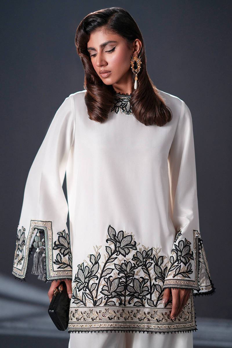 MNR | Chai Coffee Luxury Pret | Silken Tea by Maria Faisal - Registered Vendor of : MNR - type : Ladies Clothes - 100% original wedding dresses