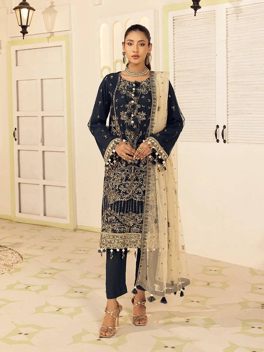 Salitex | Signature Festive Chiffon | NO006 by Maria Faisal - Registered Vendor of : Salitex - type : Ladies Clothes - 100% original wedding dresses