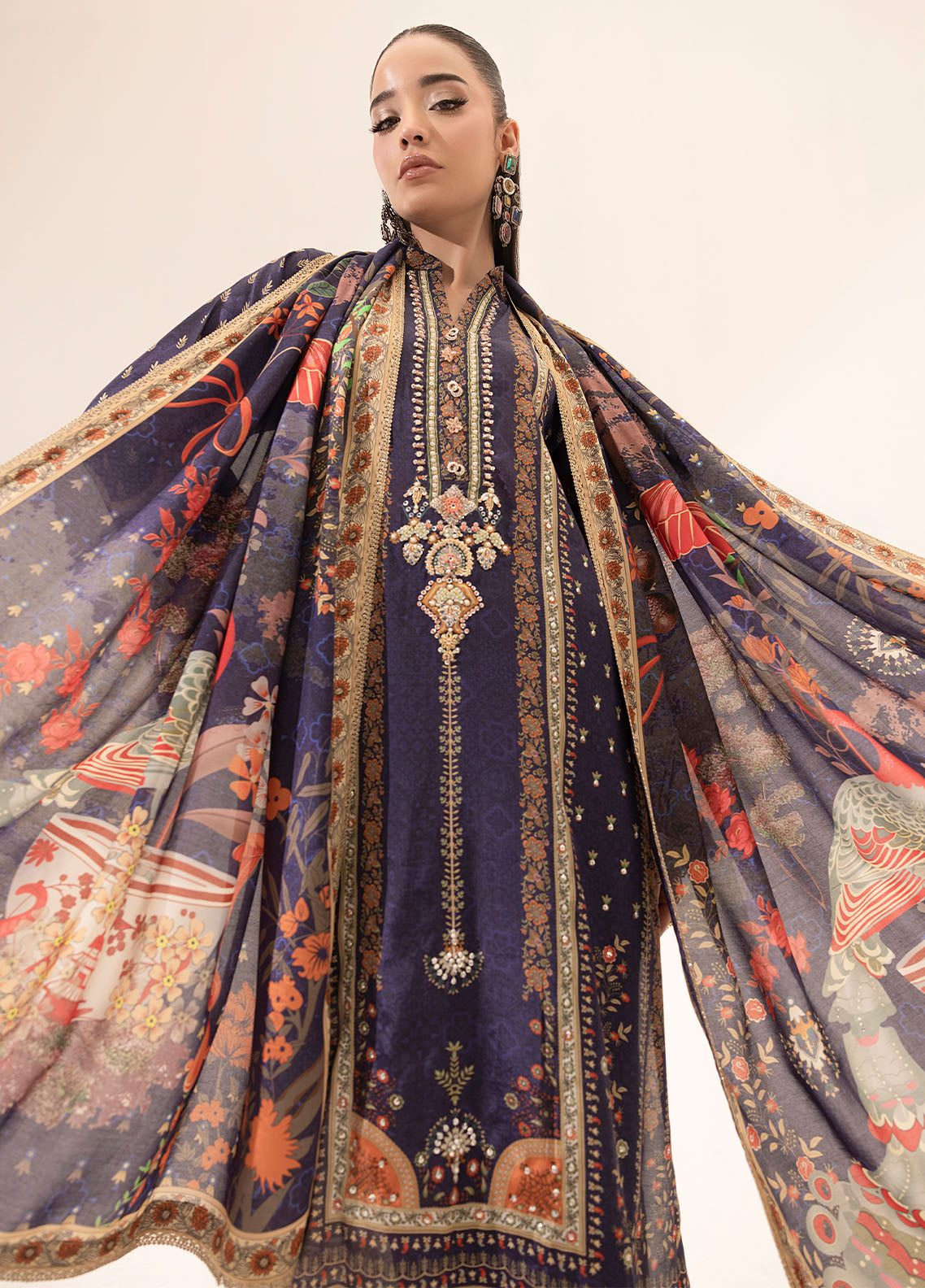 Sahane | Suay Silk Handwork Edit | CT-15006 ETHER - SUAY by Maria Faisal - Registered Vendor of : Sahane - type : Ladies Clothes - 100% original wedding dresses