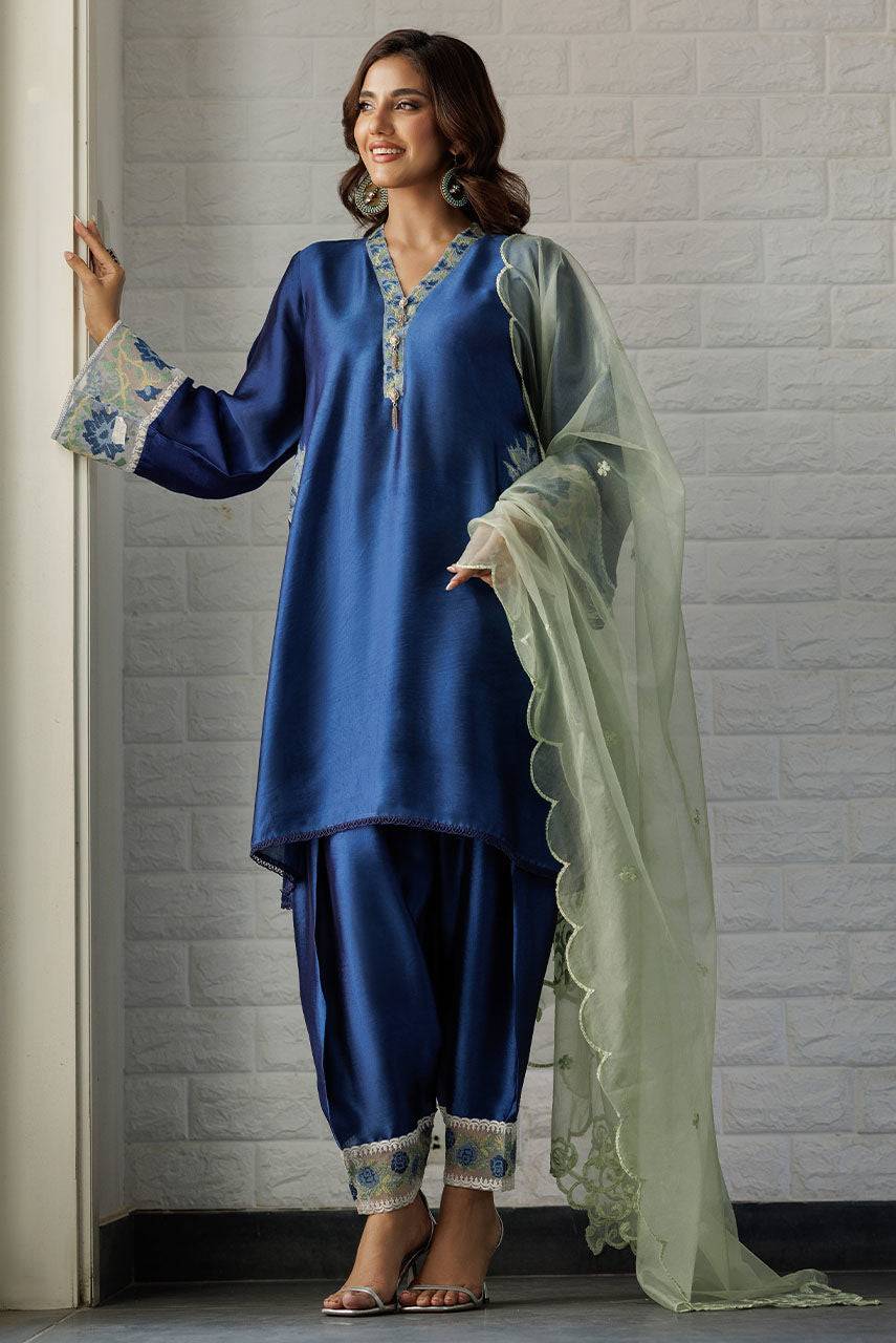 Deepak Perwani | Summer Festive 25 | Blue Waters by Maria Faisal - Registered Vendor of : Deepak Perwani - type : Ladies Clothes - 100% original wedding dresses