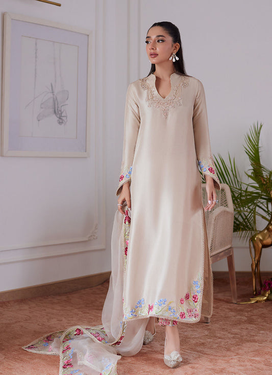 Farah Talib Aziz | Luna Eid Collection 24 | LIARA SAND - Ladies Clothes - Maria Faisal