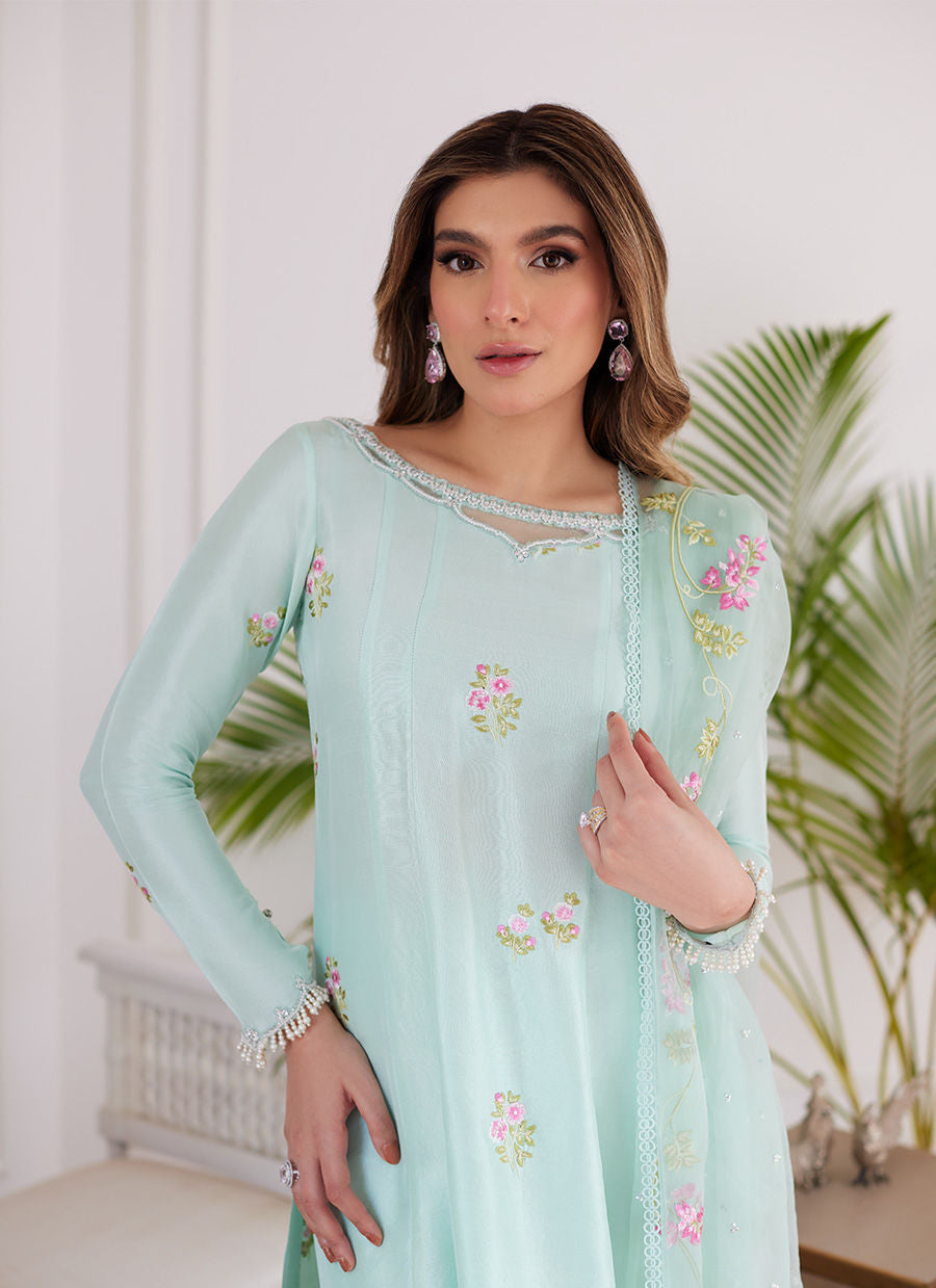 Farah Talib Aziz | Luna Eid Collection 24 | ELYSSIA MINT - Ladies Clothes - Maria Faisal
