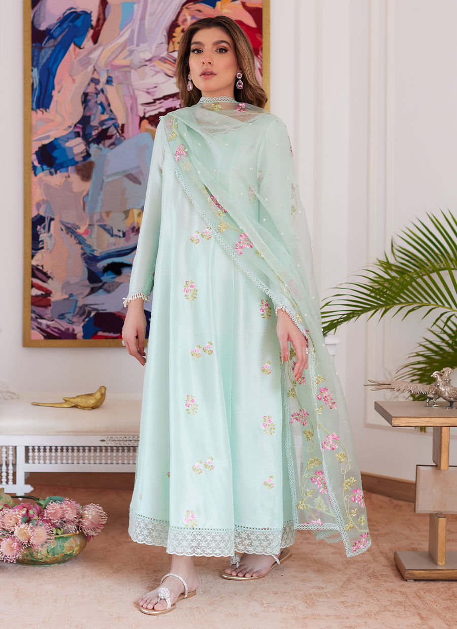 Farah Talib Aziz | Luna Eid Collection 24 | ELYSSIA MINT - Ladies Clothes - Maria Faisal
