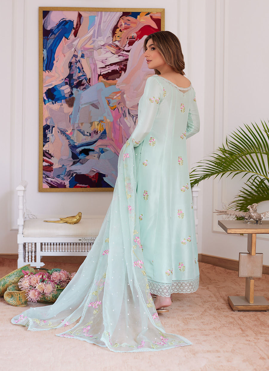 Farah Talib Aziz | Luna Eid Collection 24 | ELYSSIA MINT - Ladies Clothes - Maria Faisal