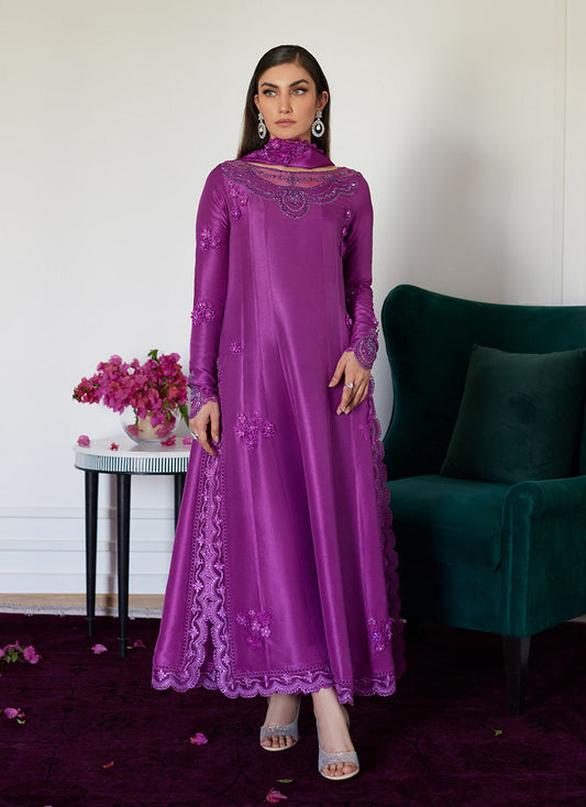 Farah Talib Aziz | Luna Eid Collection 24 | TIERRA MUTED MAGENTA - Ladies Clothes - Maria Faisal