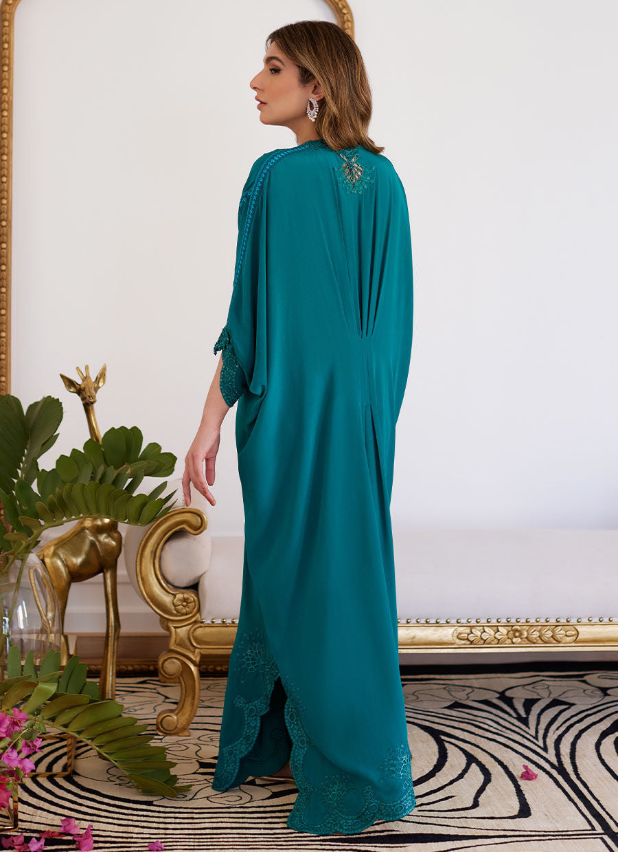 Farah Talib Aziz | Luna Eid Collection 24 | EMMELINE EMERALD CREPE - Ladies Clothes - Maria Faisal