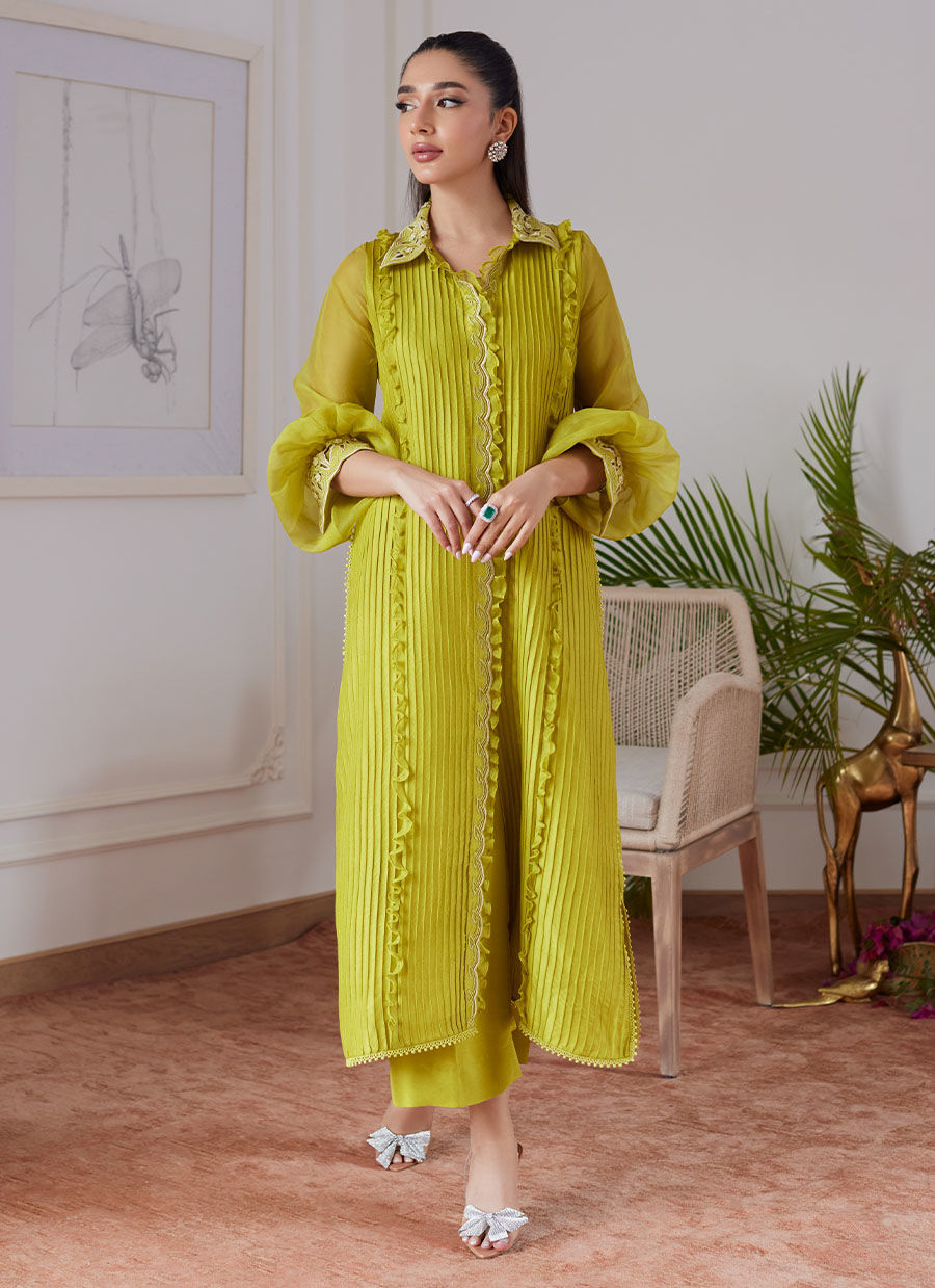 Farah Talib Aziz | Luna Eid Collection 24 | FAUSTINE KIWI - Ladies Clothes - Maria Faisal
